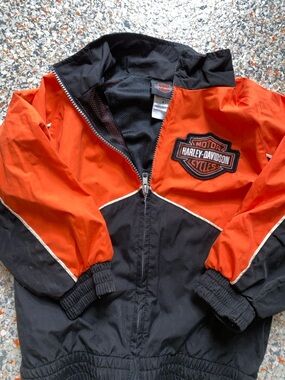 Vintage Harley Davidson Youth Logo Lined Jacket